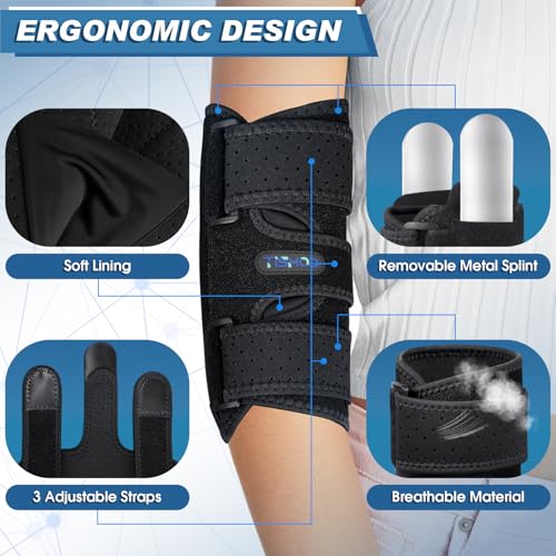 Elbow Brace for Cubital Tunnel - Ulnar Nerve Support, Black - One Size