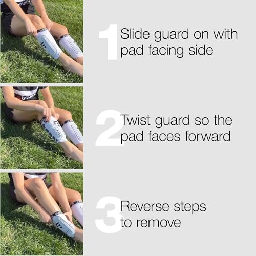 G-Form Pro-S Vento Adult Large White Soccer Shin Guards – Impact-Absorbing, Machine Washable, Flexible Sports Protection