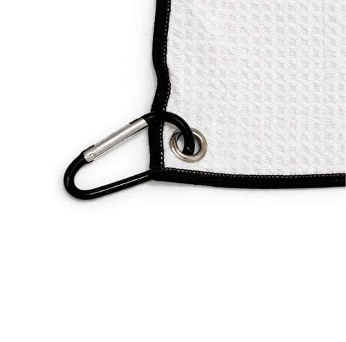Golf Bag Towel - Funny Gift for Men - Birthday Gifts - Golf Accessories - Scottie Design - Microfiber- Fast Drying - Clip Included