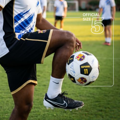 FC Barcelona Soccer Ball Size 5 - Team Signatures Training Football