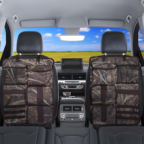 2 Pack Vehicle Seat Back Gun Racks with Molle Panel for Hunting Rifles