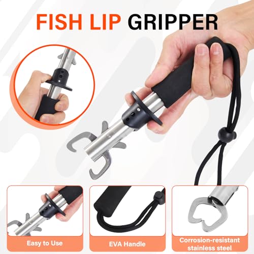 Complete Fishing Tool Set - Fish Lip Gripper & Multi-Function Pliers