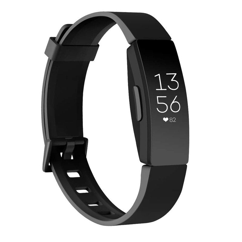 AK Soft TPU Wristbands Compatible with Fitbit Inspire 2/Fitbit Inspire HR Bands, Sports Waterproof Wristbands for Fitness Tracker (10 PCS-A, Large)