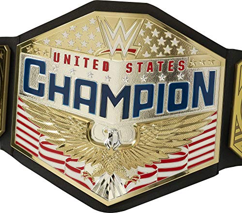 WWE Championship Belt with Adjustable Fit & Metallic Medallions