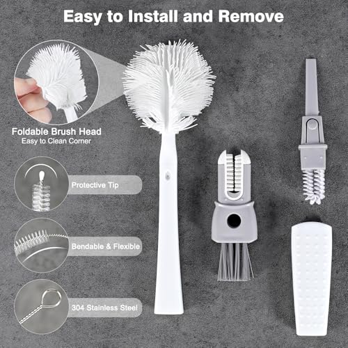Straw & Bottle Cleaning Brush Kit - 3 Sizes for Tumbler Care