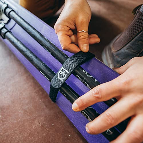 Fast Wrap Cinch-and-Stick Straps with D-Ring - 3/4” x 12” - 2 Pack