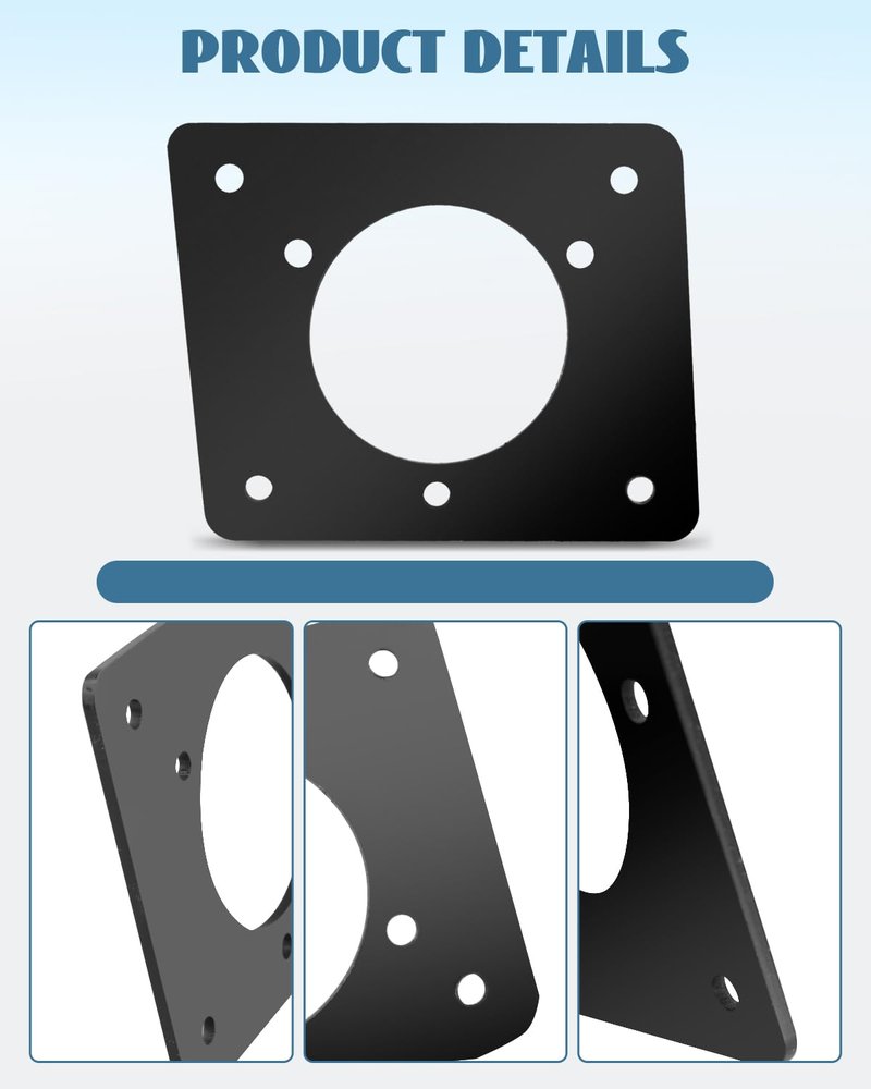 Nahntaipy AC Charger Port Adapter Plate Fit for EZGO Golf Cart Lithium Install and On Board Charging