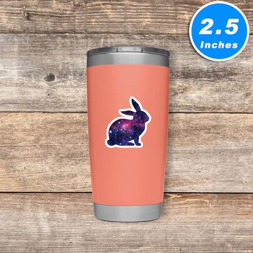 Galaxy Bunny Sticker Set - 3 Pack Waterproof Vinyl Decals for Laptop & Phone