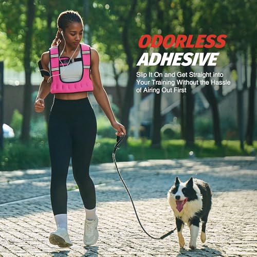 ZELUS Pink Weighted Vest for Women & Men, 8LB U-Shaped Fitness Vest