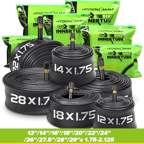 Bicycle Inner Tube 26" x 1.75-2.125 - 2 Pack with Tire Levers