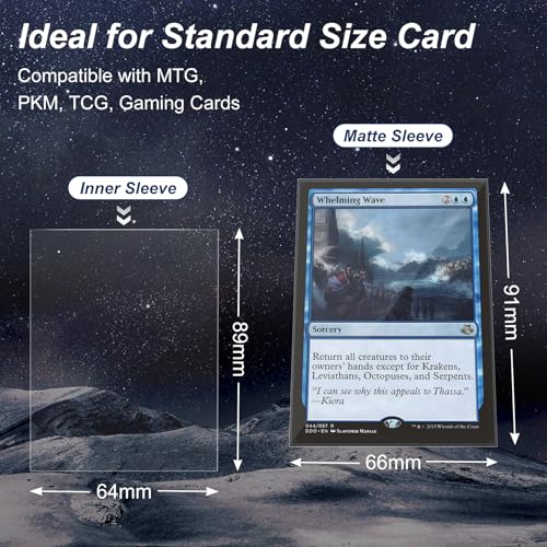 600 Pack Perfect Fit Card Sleeves for Double-Sleeving Gaming Cards