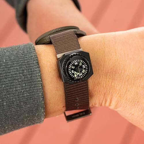 Slip-On Wrist Compass - Durable Luminous Compass for Watch Bands
