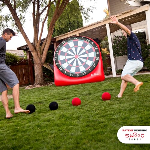 Giant Inflatable Kick Darts Game - 6ft Jumbo Dartboard Set
