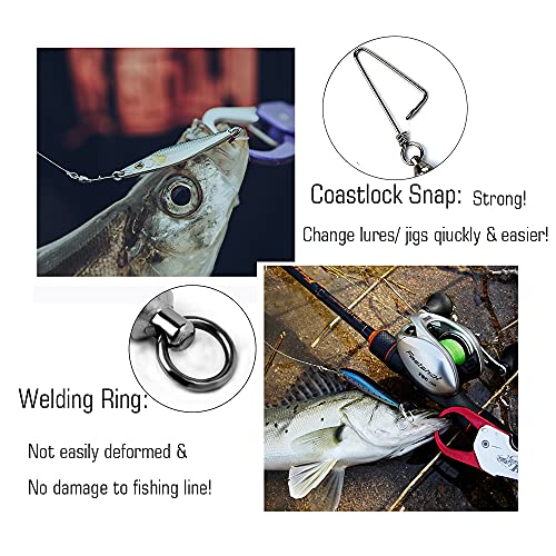 High Strength Fishing Snap Swivel - Size 0+0 (16lb), 25 Pcs