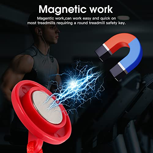 Treadmill Safety Key - Universal Magnetic Key - Red