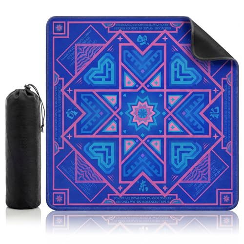 Kyerlish Mahjong Mat with Rule Book & Black Carrying Bag - 32.4" Square
