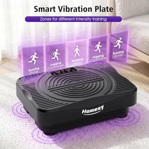 Vibration Plate Exercise Machine for Weight Loss & Muscle Toning - Black