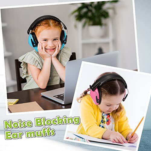 Kids Ear Protection Earmuffs Hearing Adjustable for Noise Reduction for Toddlers 27NRR Noise Cancelling Earmuffs