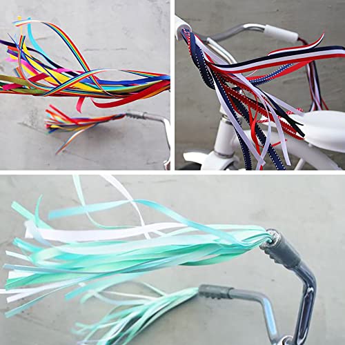 Bike Handlebar Streamers - 25cm Ribbon Tassels for Kids Bikes - Purple
