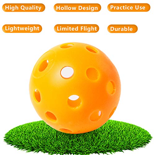 Hollow Golf Practice Balls - 40mm Airflow Training Balls - Mixed Color 12 Pcs