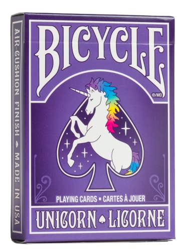 Unicorn Playing Cards - Bicycle Deck with Themed Design