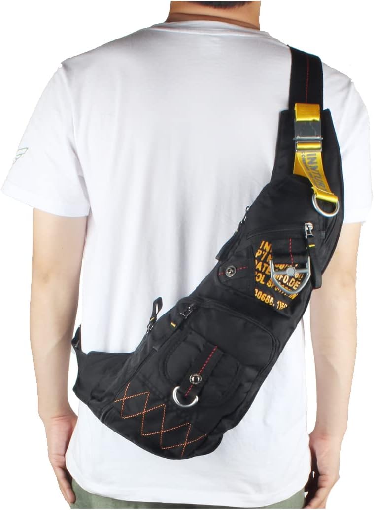 Skiennix Nylon Sling Chest Bag - Versatile Daypack for Travel & Gym | Lightweight & Stylish