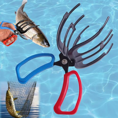 1/2PCS 3 Claw Fish Gripper, Fishing Pliers Clamp Forceps