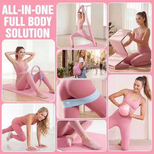 Portable Pilates Kit for Women – Compact Home Workout Set