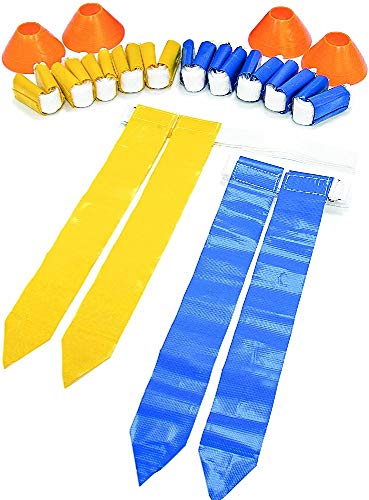 Flag Football Set with 10 Belts, Flags, Cones & Rules - 0 / Flag Football Set