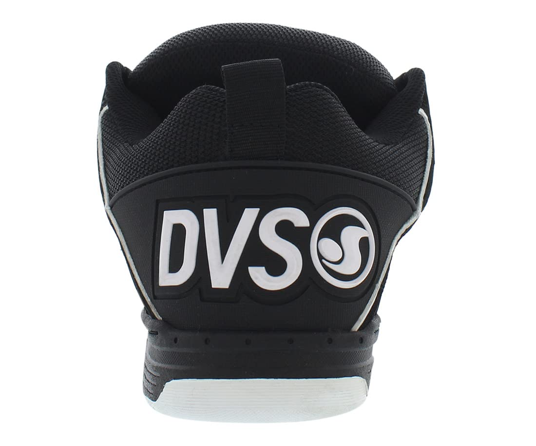 DVS Men's Skateboarding Shoes, Black White, 6.5 Medium US