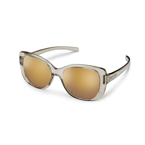 Suncloud Beyond Polarized Sunglasses, Transparent Gray/Polarized Sienna Mirror, One Size