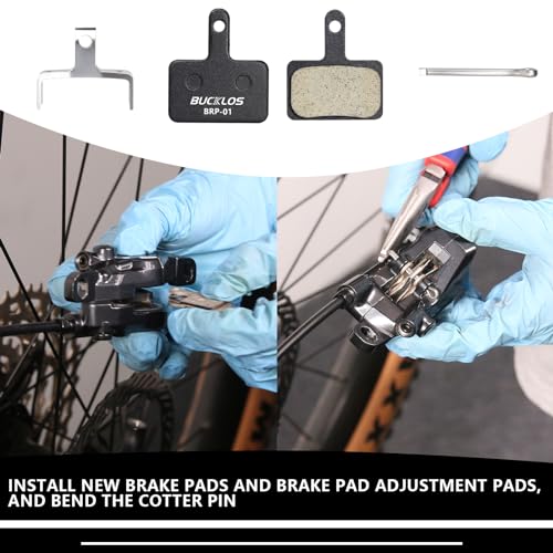 Bike Disc Brake Pads - Resin for Shimano MT200, Tektro & More