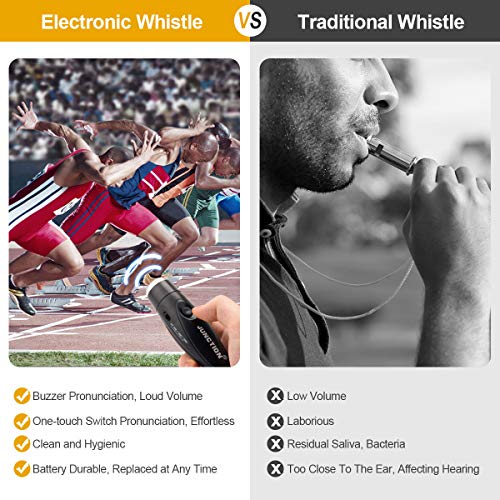 Electronic Whistle 3 Pack - High Volume, Adjustable Tone, Portable