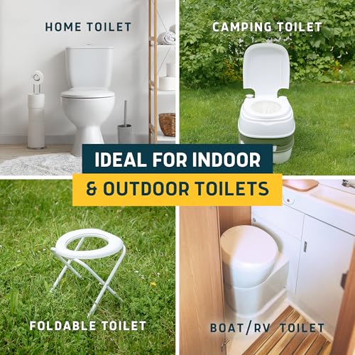 Lunderg Lemon Scented Toilet Liners with Absorbent Pads - 20 Disposable Bags (Pack of 1)