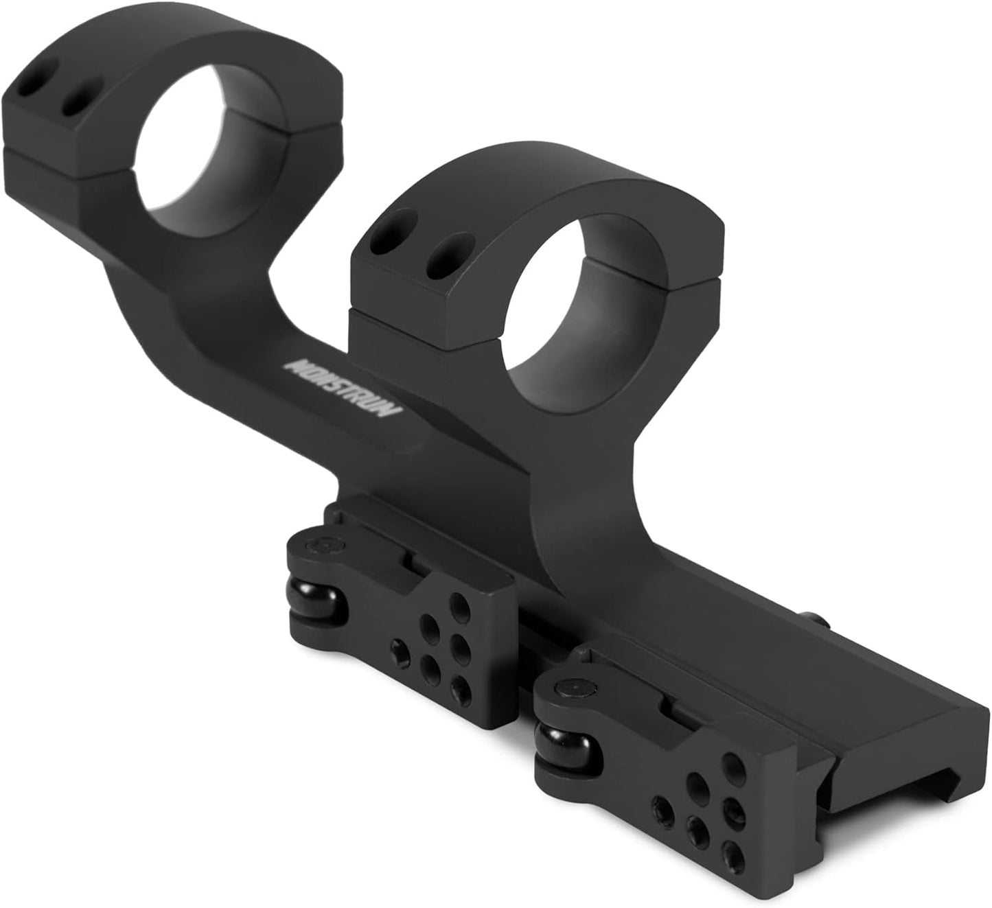 Monstrum Slim Profile Cantilever Offset Picatinny Scope Mount - Quick Release Design for Easy Use