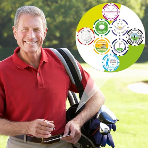 Sosation 24 Pcs Golf Ball Marker Poker Chip Set ABS / Classic Variation
