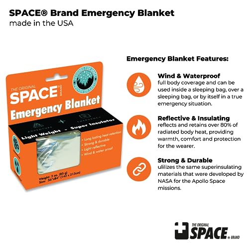 Emergency Survival Blanket - Reflective, Waterproof, Compact