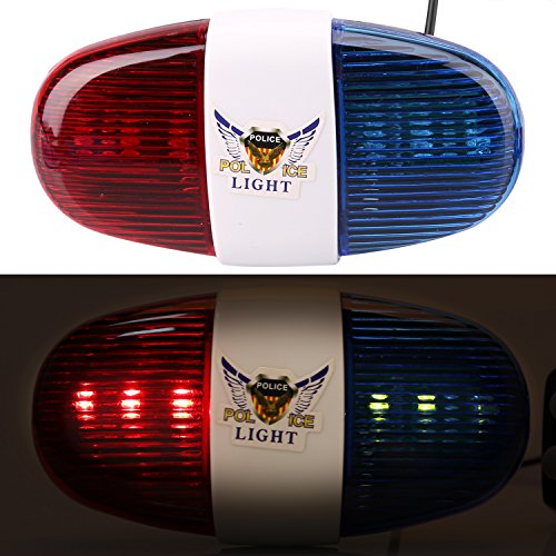 Police Sound Light Bike Horn for Kids – LED Flashing Siren Bell