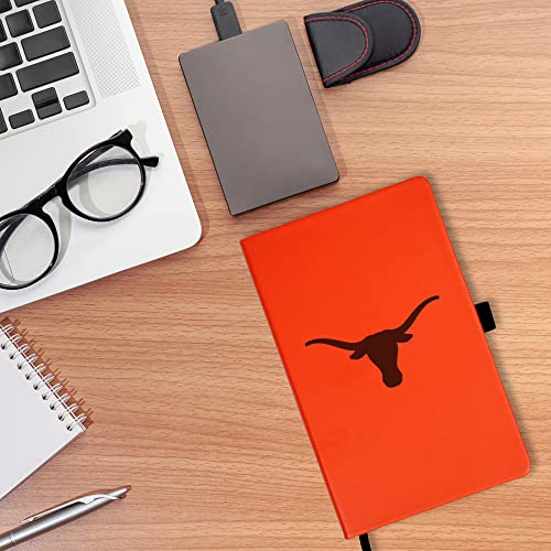 Texas Longhorns Laser-Engraved Notepad with Pen Loop - 5.25 x 8.25