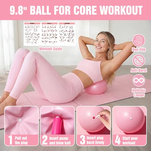 Portable Pilates Kit for Women – Compact Home Workout Set