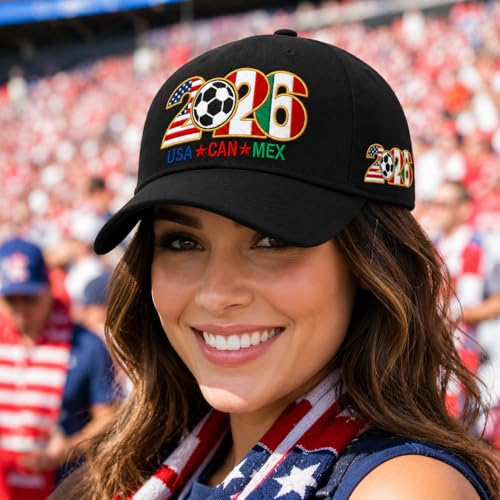Adjustable Embroidered Trucker Hat for Soccer Supporters