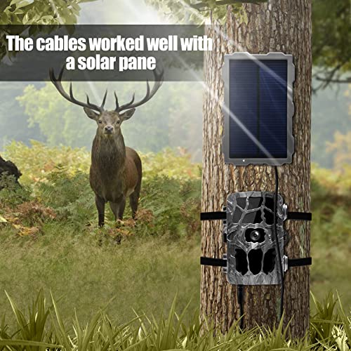 Trail Camera Power Cord - 2 PCS 5.5x2.1mm DC Power Cable