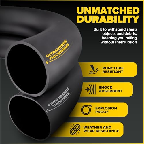 26" Bicycle Inner Tubes Set of 2 - Schrader Valve, Butyl Rubber
