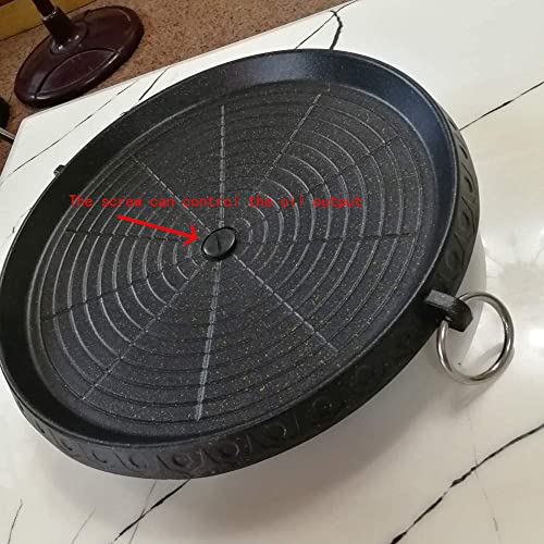 Non-Stick Korean Style BBQ Grill Pan 32x32cm Smokeless Indoor Outdoor
