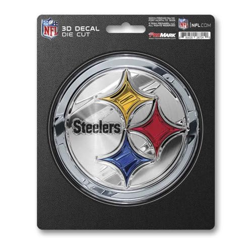 Pittsburgh Steelers 3D Decal - 5" x 6.25" Team Colors