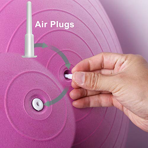 Exercise Ball Plug Replacement Kit - 12 Air Plugs & Remover