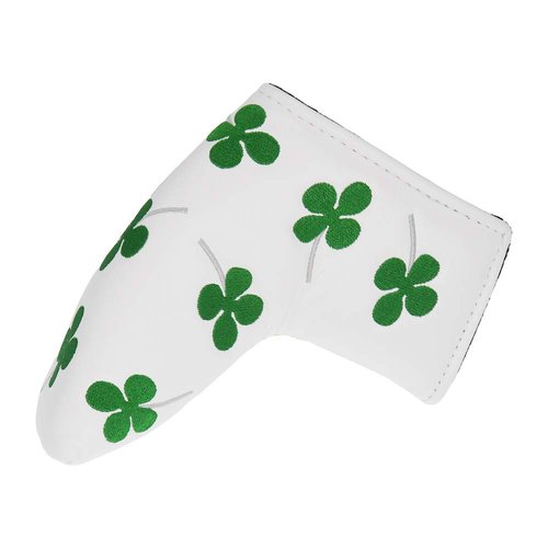 HISTAR Golf Putter Head Cover Headcover Shamrock Embroidered Blade Fit All Brands ﻿