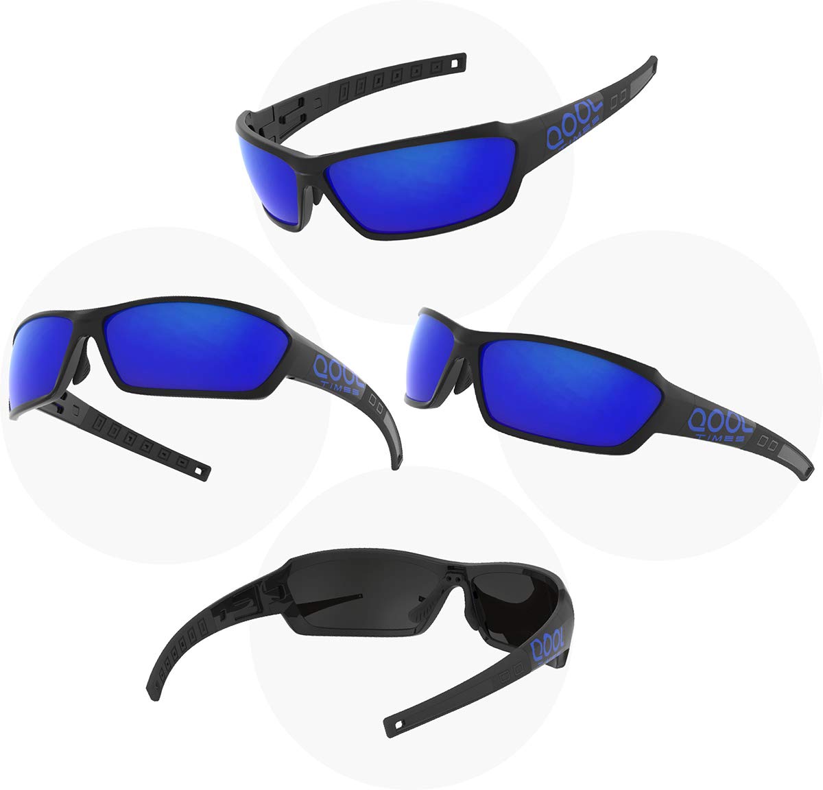 Living out your qool time Polarized Men Fishing Blue Lens Saltwater fishing Sailing Boating Beach sunglasses Gifts