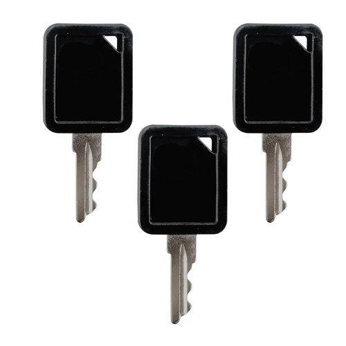 Qiqimingxin Golf Cart Key Set 1A & 1B &1C Replacement Keys Fit for Club Car Golf Cart Fit for Carryall 2014-Up Fit for Tempo Fit for Onward Lithium Replace 105068002 & 101974701 3-Pack Black