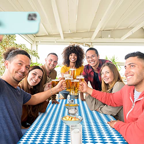 Oktoberfest Tablecloths - 54"x108" Flag Pattern - 3 Pack